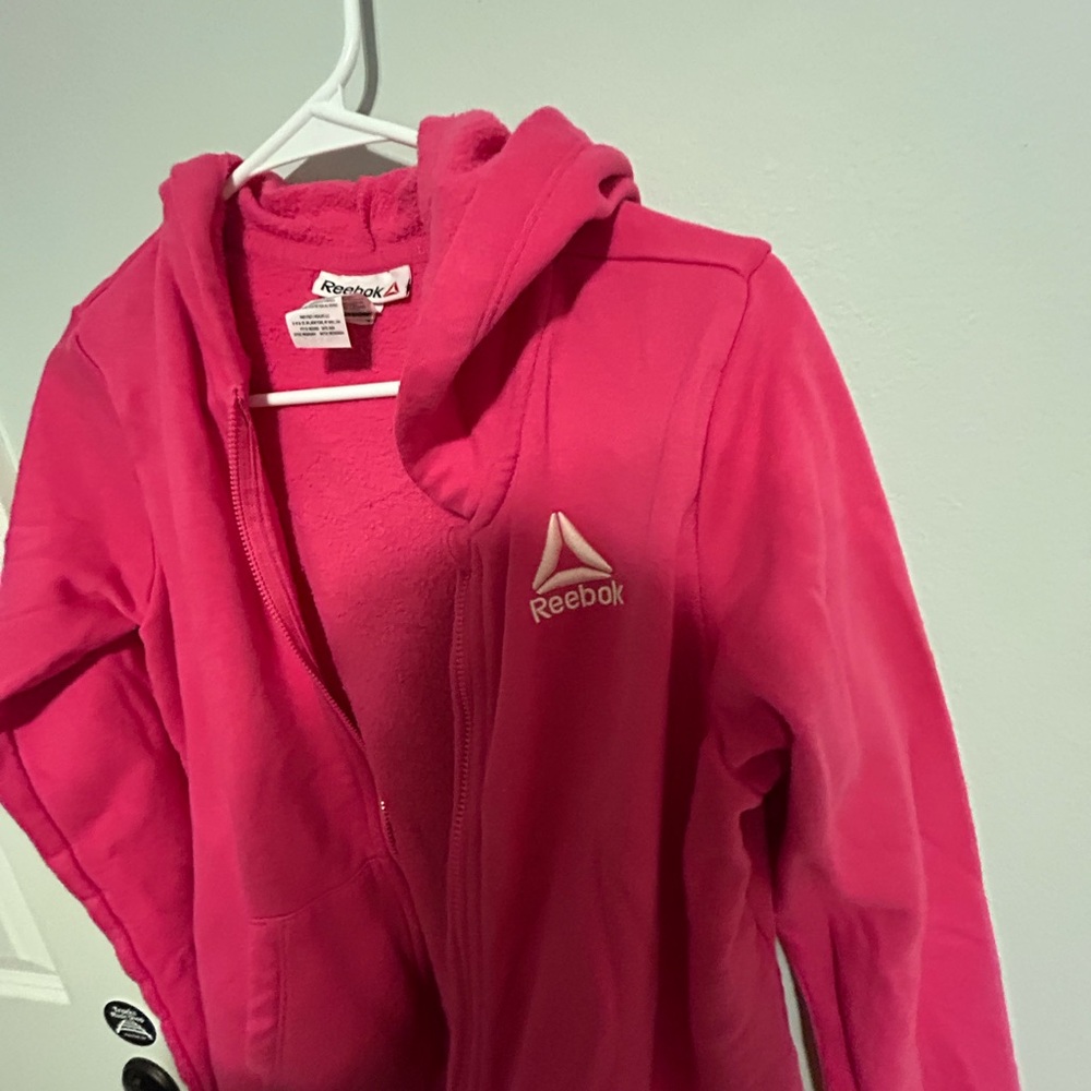 Reebok Women's Vibrant Pink Teddy Jacket